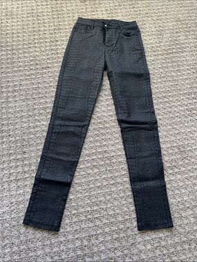 Textured Black Skinny Jeans